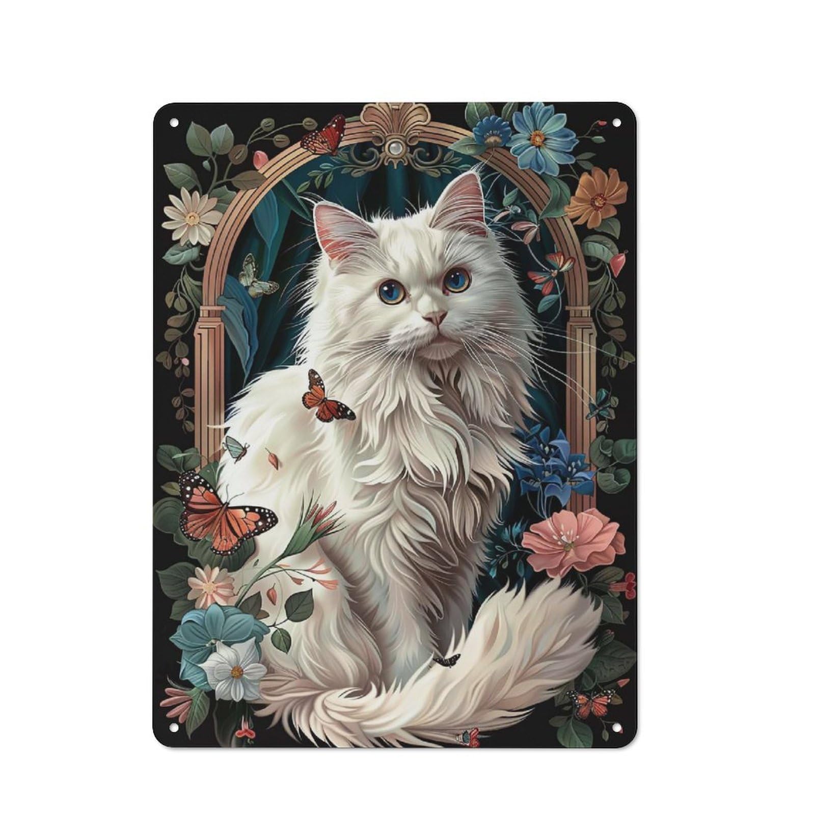 Turkish Angora Metal Wall Sign 40x30cm, Rustic Classic Pub Decor for Cafe, Pub, Workshop Or Home Bar