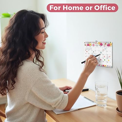 Miniatura 6 de CRANBURY Calendario de pared pequeño 2024  (8 x 6 pulgadas, azul), mini calendario de pared, uso como calendario de oficina, calendario colgante de