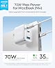 Cargador rápido Anker Nano 70W Max de 3 puertos USB C, carga rápida tipo C 3