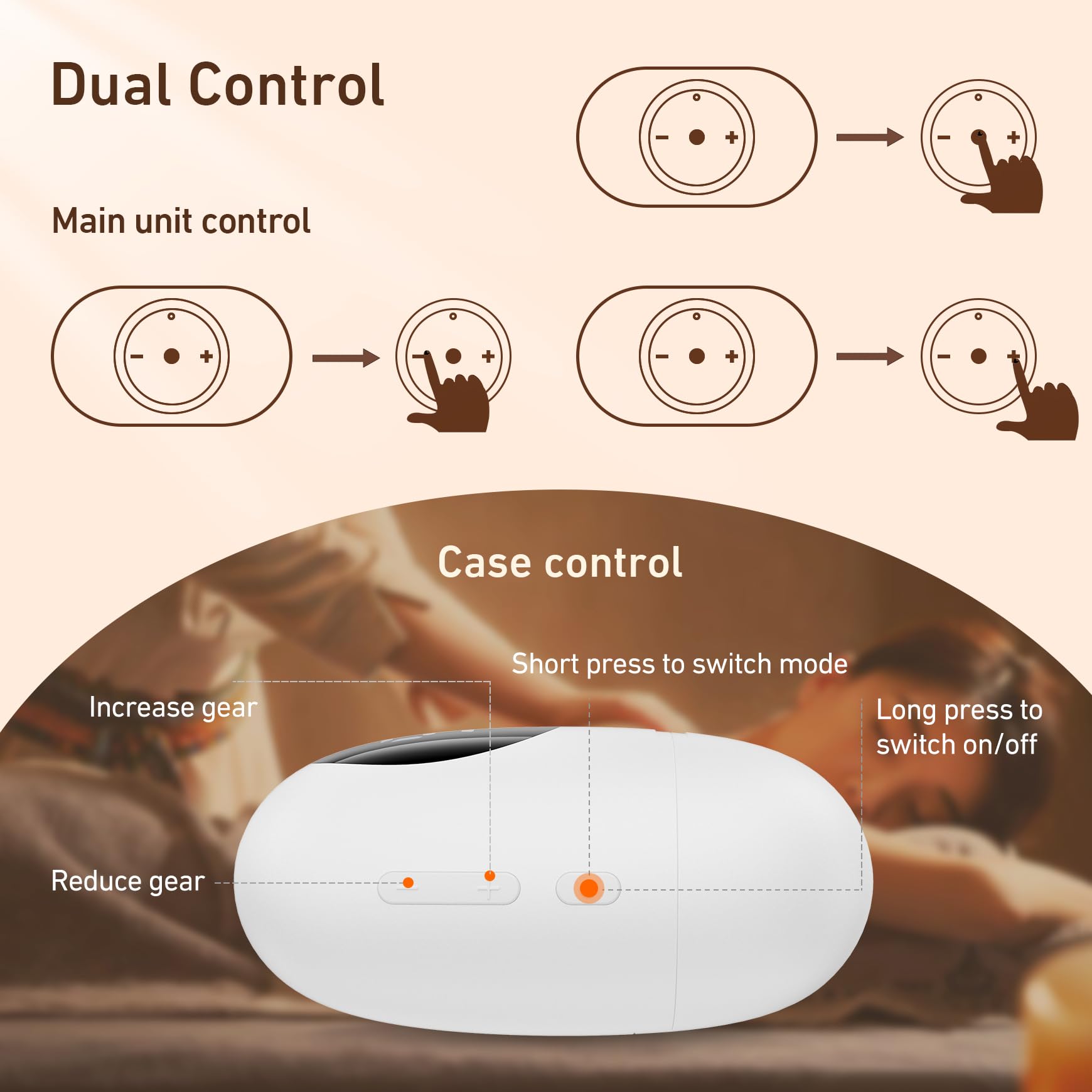 Gesundheitsexperte, tragbares Massagegerät mit LCD-Bildschirm und Ladebox