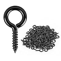 Vista 13 de Aovchei Tornillos de Ojo, 50 Piezas de 1 Pulgada de Largo, Ganchos de Tornillo de Acero Inoxidable 304, Pernos de Ojo Autorroscantes
