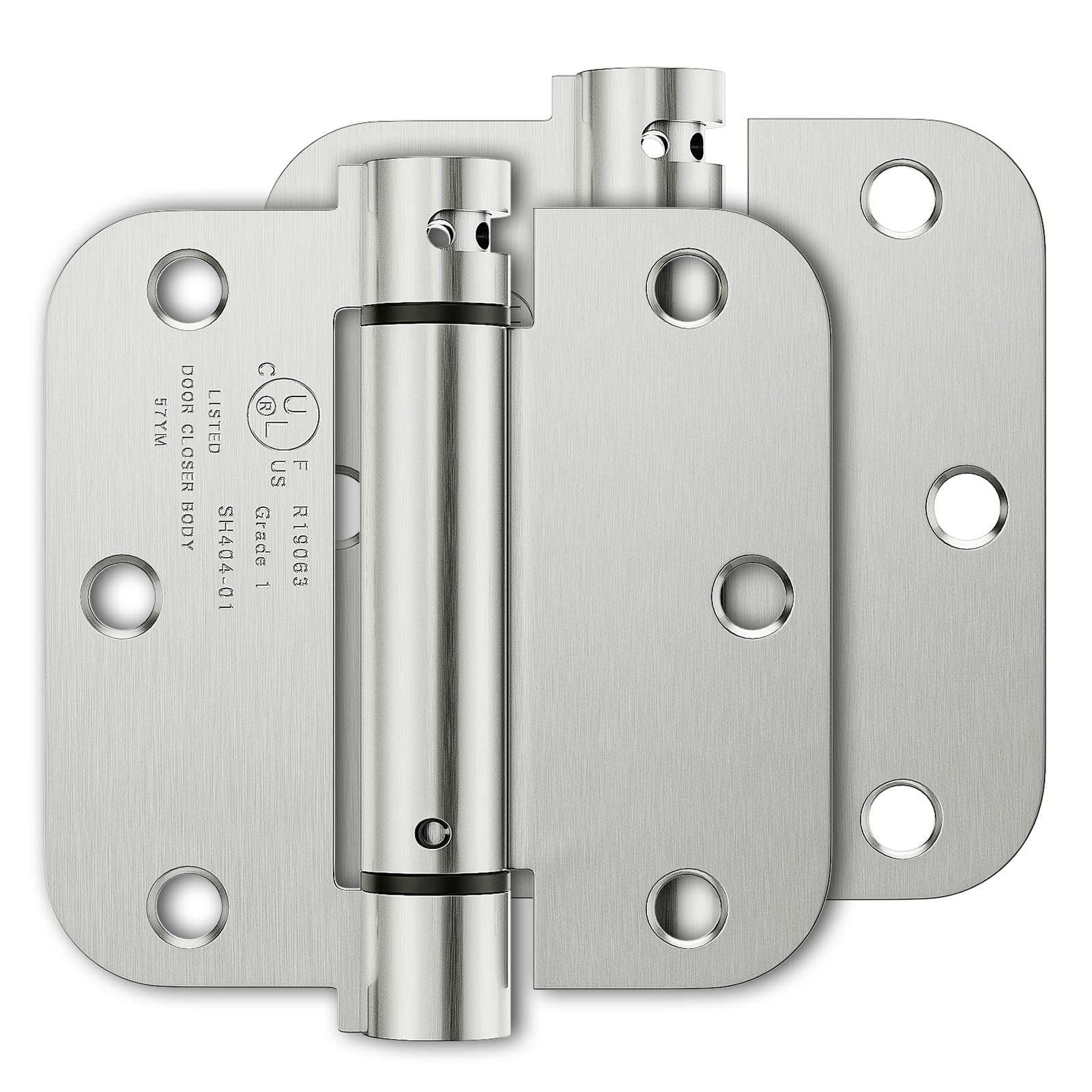 Luxbaro 2 Pack Self Closing Door Hinges 3.5 Inch, Adjustable Tension