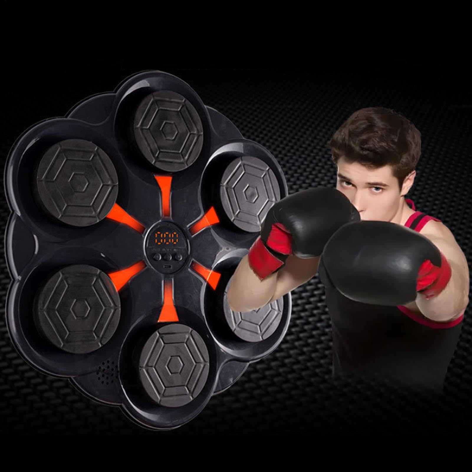 Macchina Da Boxe Musicale | Tappetino Da Boxe A Parete | Allenamento Per Adulti E Bambini