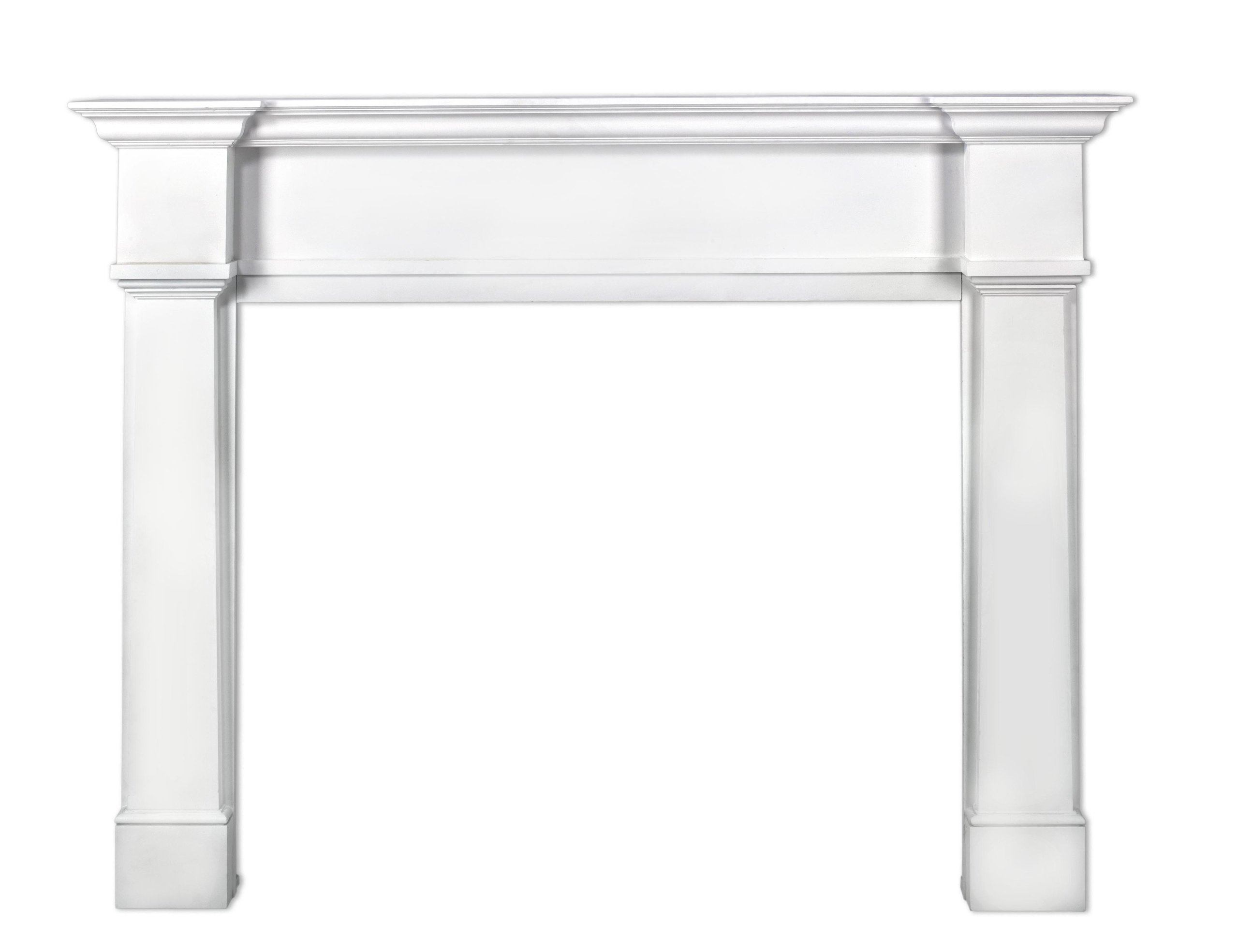 Pearl Mantels 550-56 Richmond Fireplace Mantel Surround, 56-Inch, White