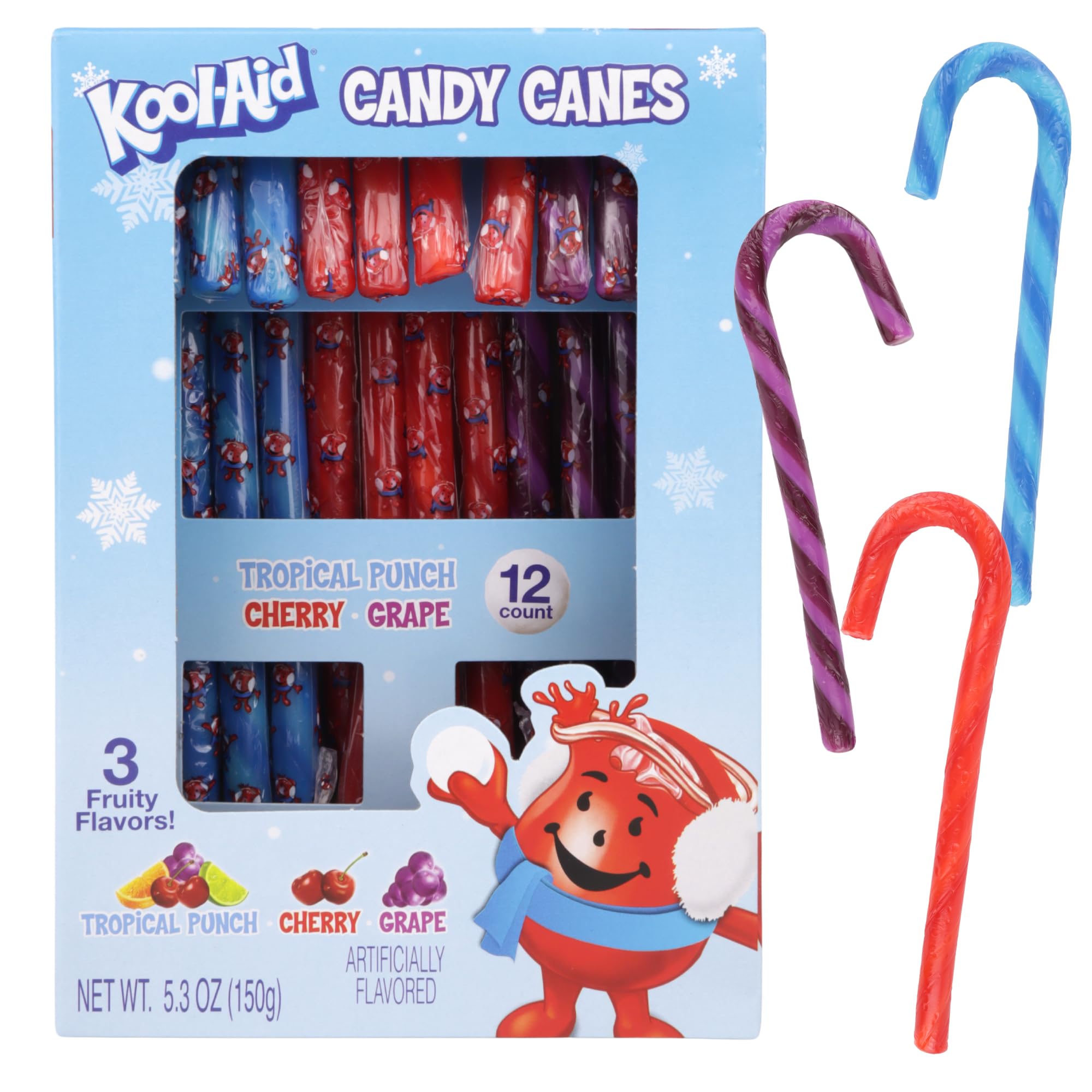 Amazon.com: Kool-Aid Candy Canes 12 Ct, 5.53 oz : Grocery