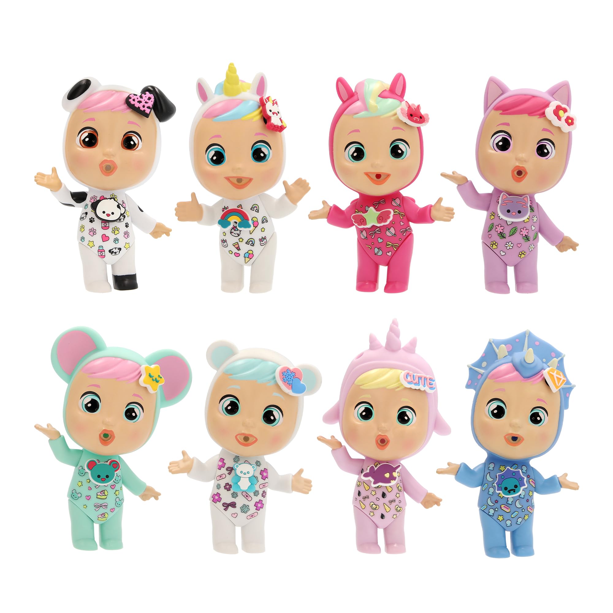 CRY BABIES MAGIC TEARS CHARMZ Mini bambole collezionabili a sorpresa 8 bambole bebè con charm da personalizzare Bambini dai 3 anni in su - 5
