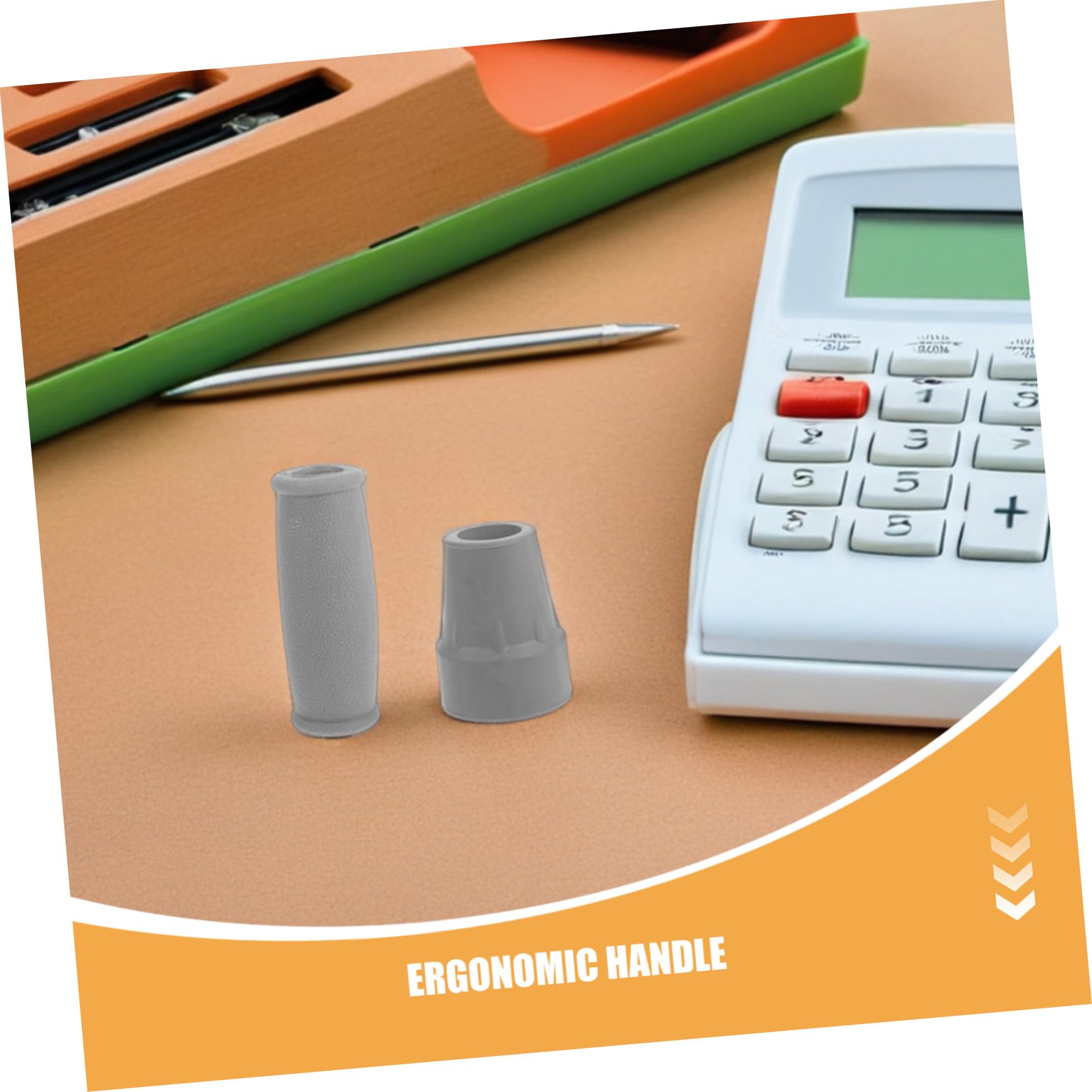 4 Set Kit Accessori per Stampelle con Cuscinetti Ascellari Morbidi Impugnature Ergonomiche Antiscivolo e Puntali in Gomma per Bastoni da Passeggio