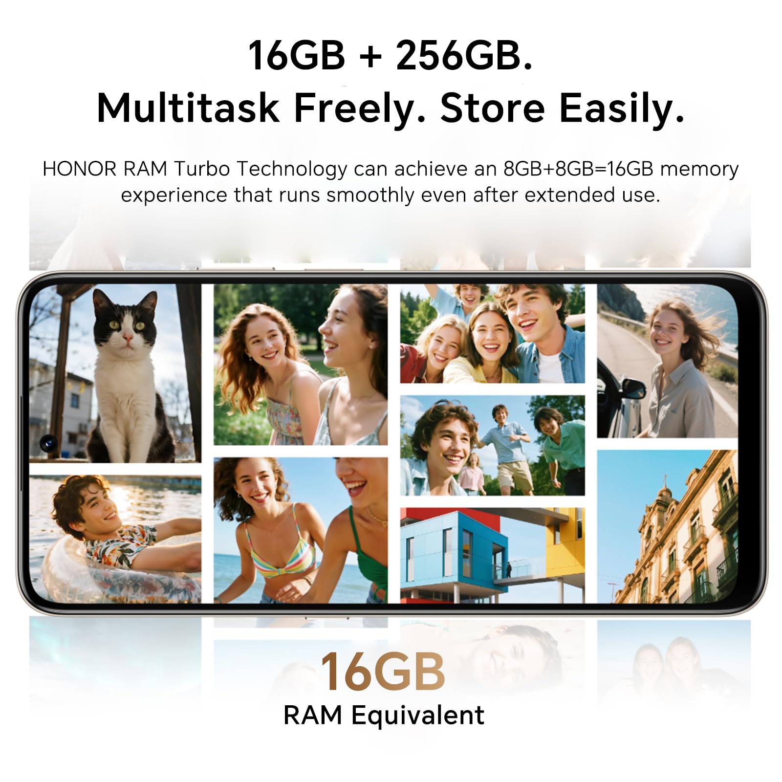 HONOR 400 Smart 4G Smartphone 8GB 256GB, Batteria da 6500mAh, 6.77" Schermo Resistente Alle Cadute IP64, Snapdragon 6s Gen 3, Fotocamera Principale da 108 MP, Android 15, Dual SIM, NFC, Oro