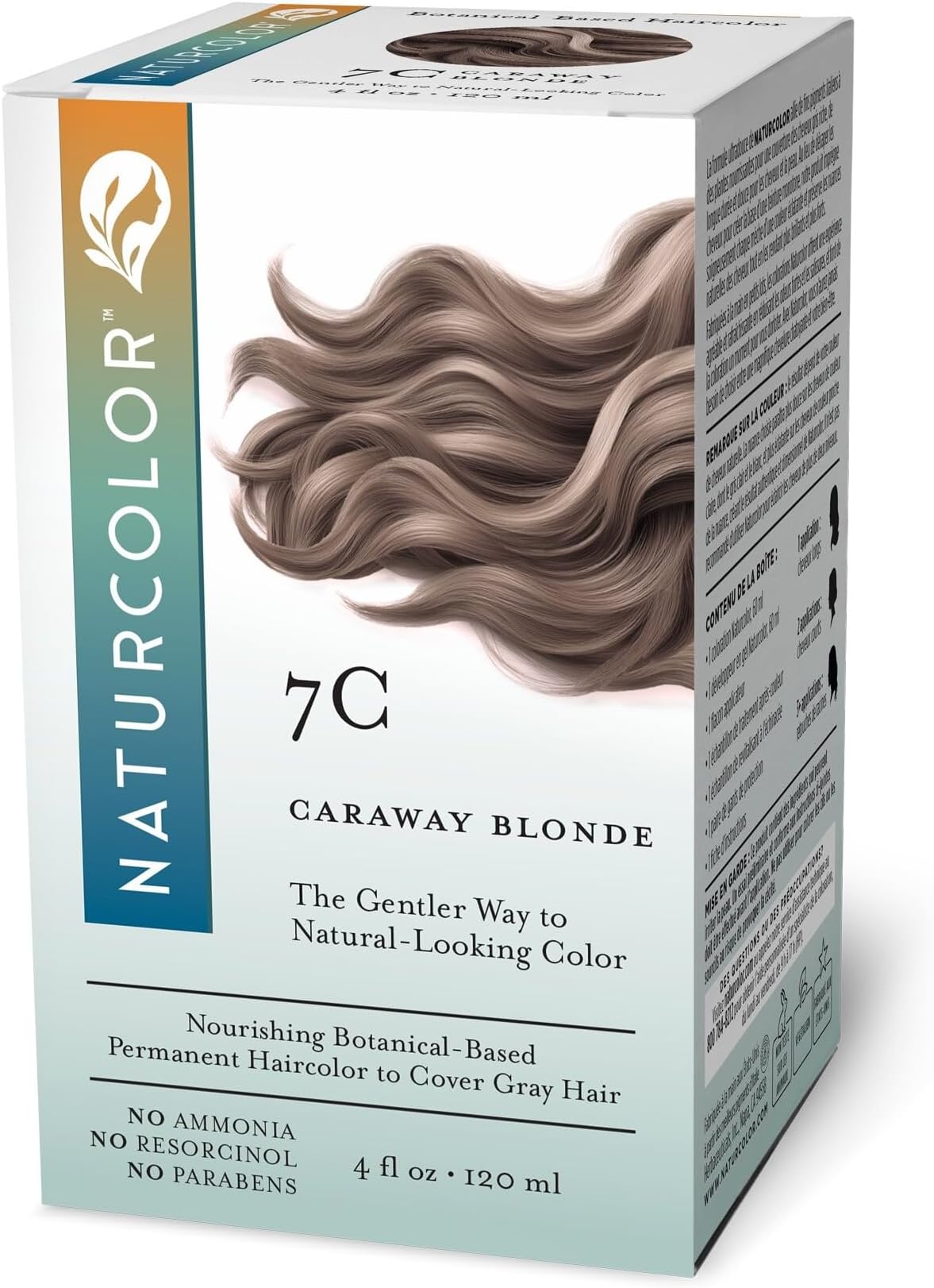 Permanent Hair Color, Caraway Blonde 7C, Ammonia-Free, 4 fl oz