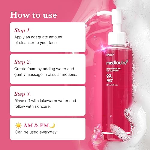 Miniatura 4 de medicube PDRN Jelly to Foam Cleanser  Lavado facial diario hidratante de bajo pH para todo tipo de piel  Con PDRN, colágeno y LHA  Cuidado suave de