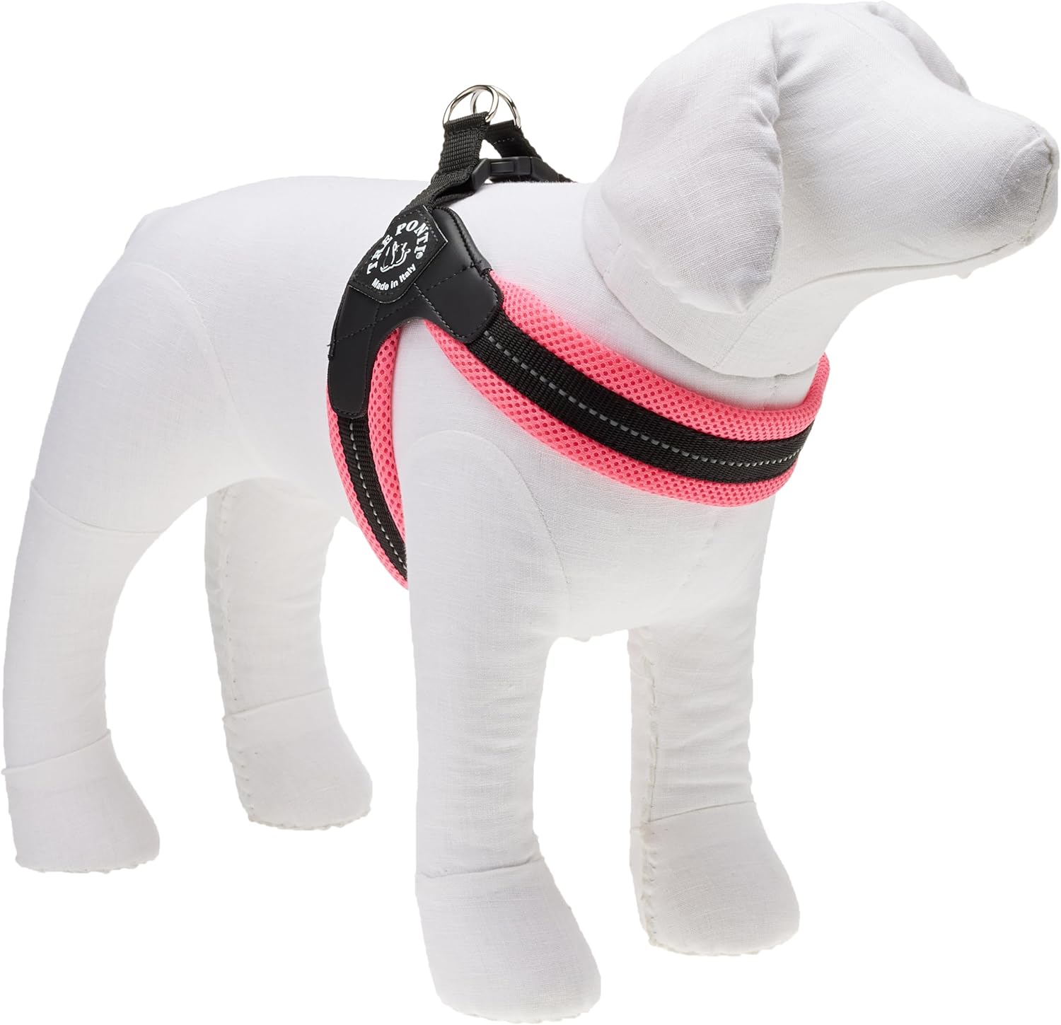 TRE PONTI Easy Fit Mesh Fix Neon Dog Harness, Size 3, Pink