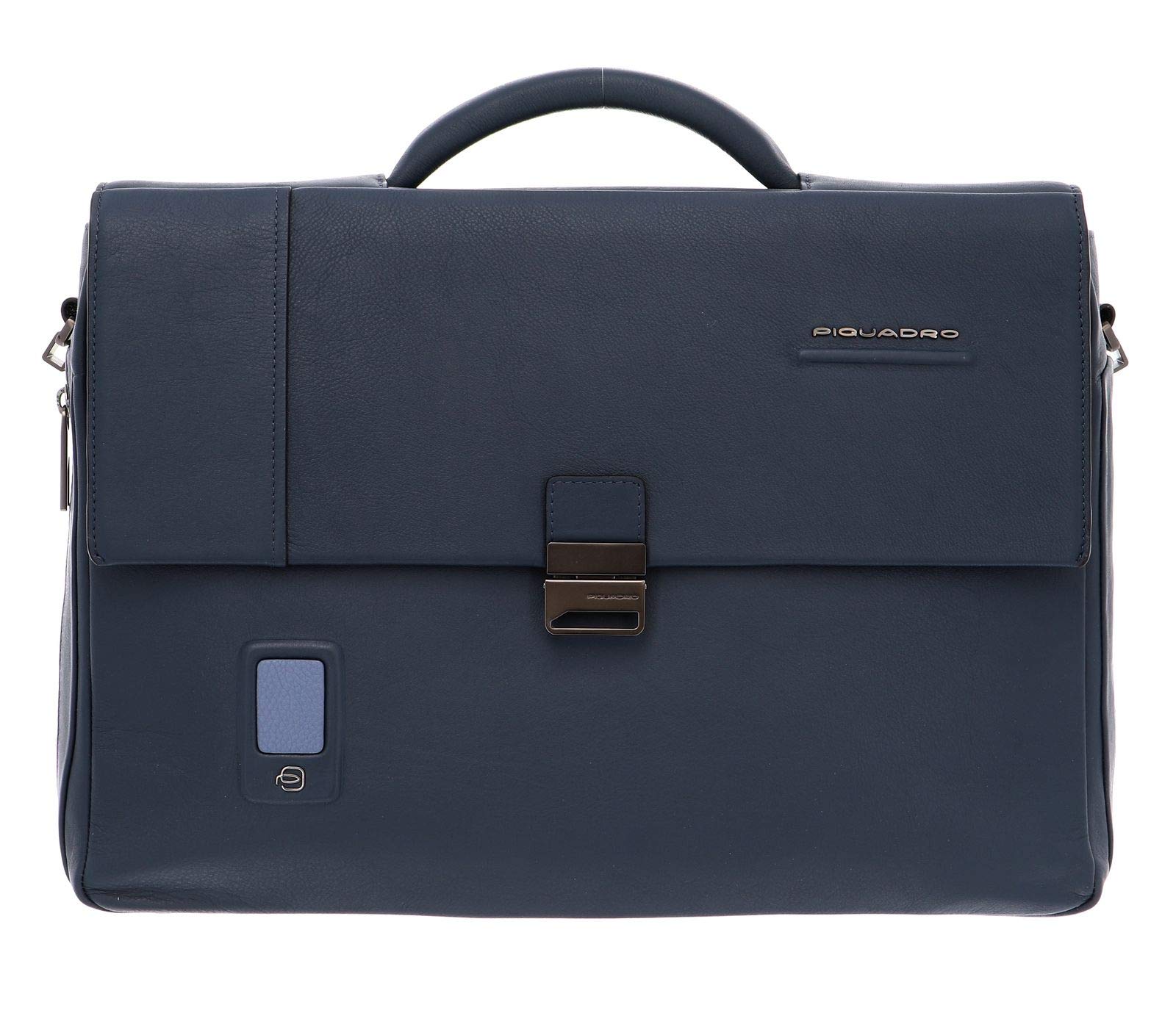 Piquadro Herren Blau Erweiterbare E Messenger-Tasche Für Männer