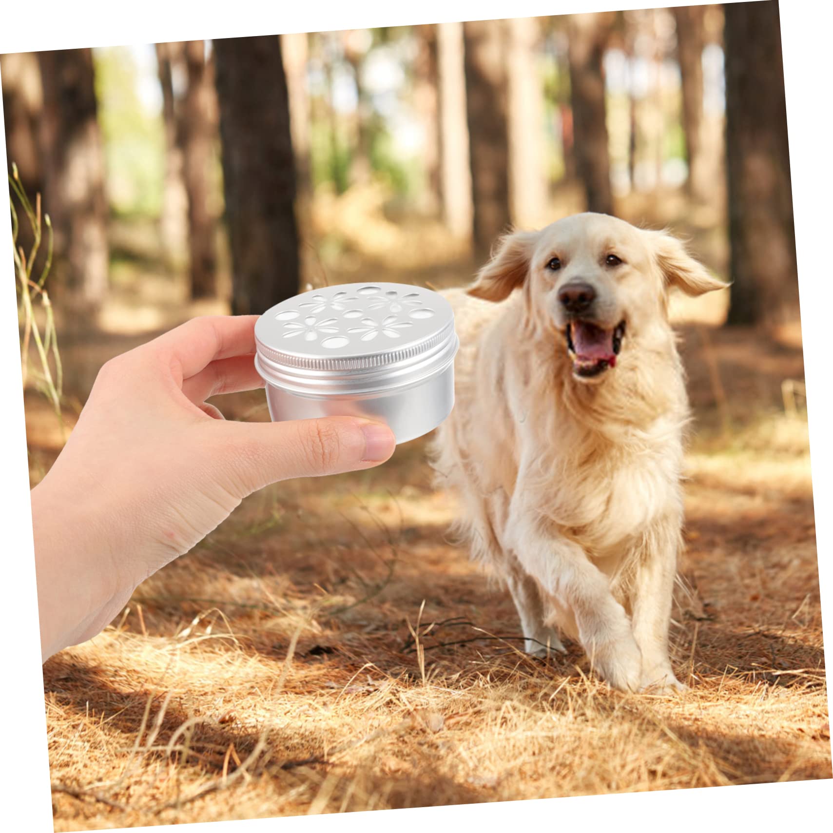 10 Latas de Aluminio Resistentes a Mordeduras y Abrasiones, Capacidad 80ml, Caja Portátil para Entrenamiento de Olfato de Perros para Adiestramiento Canino