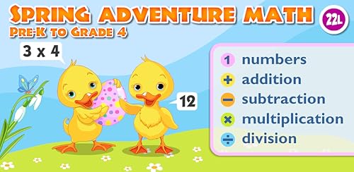 Math Games for Pre-K - Fourth Grade: Math Bingo and Math Drills Challenge Learning for Kids - Advent