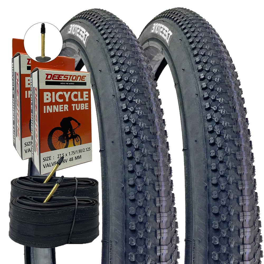 KIT 2 COPERTONI BICI 2 CAMERE D'ARIA 27.5 X 2.10 54 584 VALVOLA PRESTA