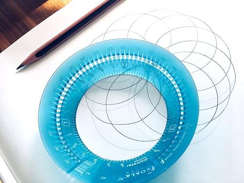 Miniatura 6 de Koala Tools - Mini regla de anillo para plantillas y superficies de círculos, regla circular con diámetro ajustable de 1 a 3.5 pulgadas, herramienta