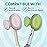 Steripod Clip-on Toothbrush Protector, Green/Silver, 2 Count