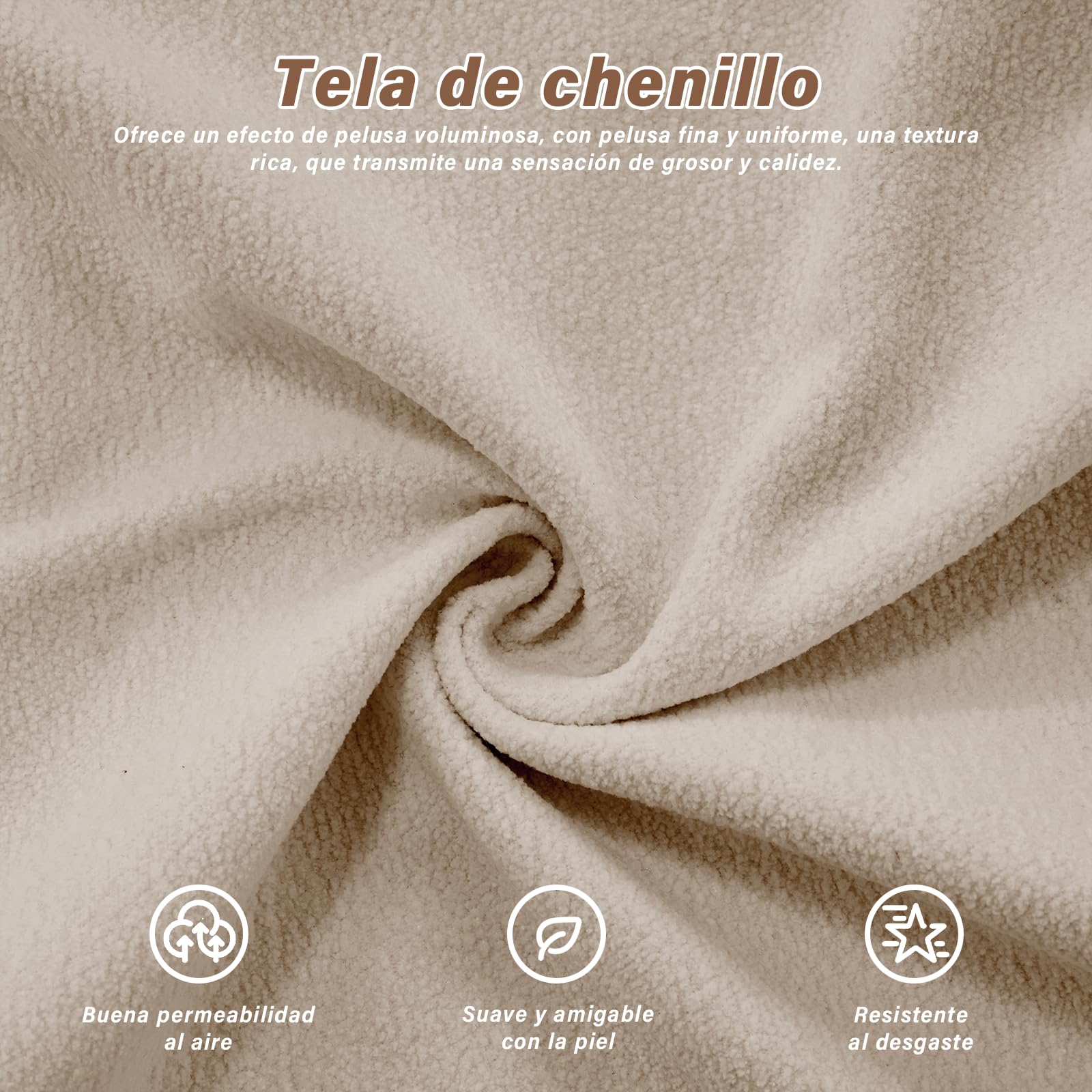 SoarFlash Sofá L Modular de 2 plazas para salón Moderno, sofá Nube de Tela Chenille con reposabrazos, marrón Claro, 145×220cm