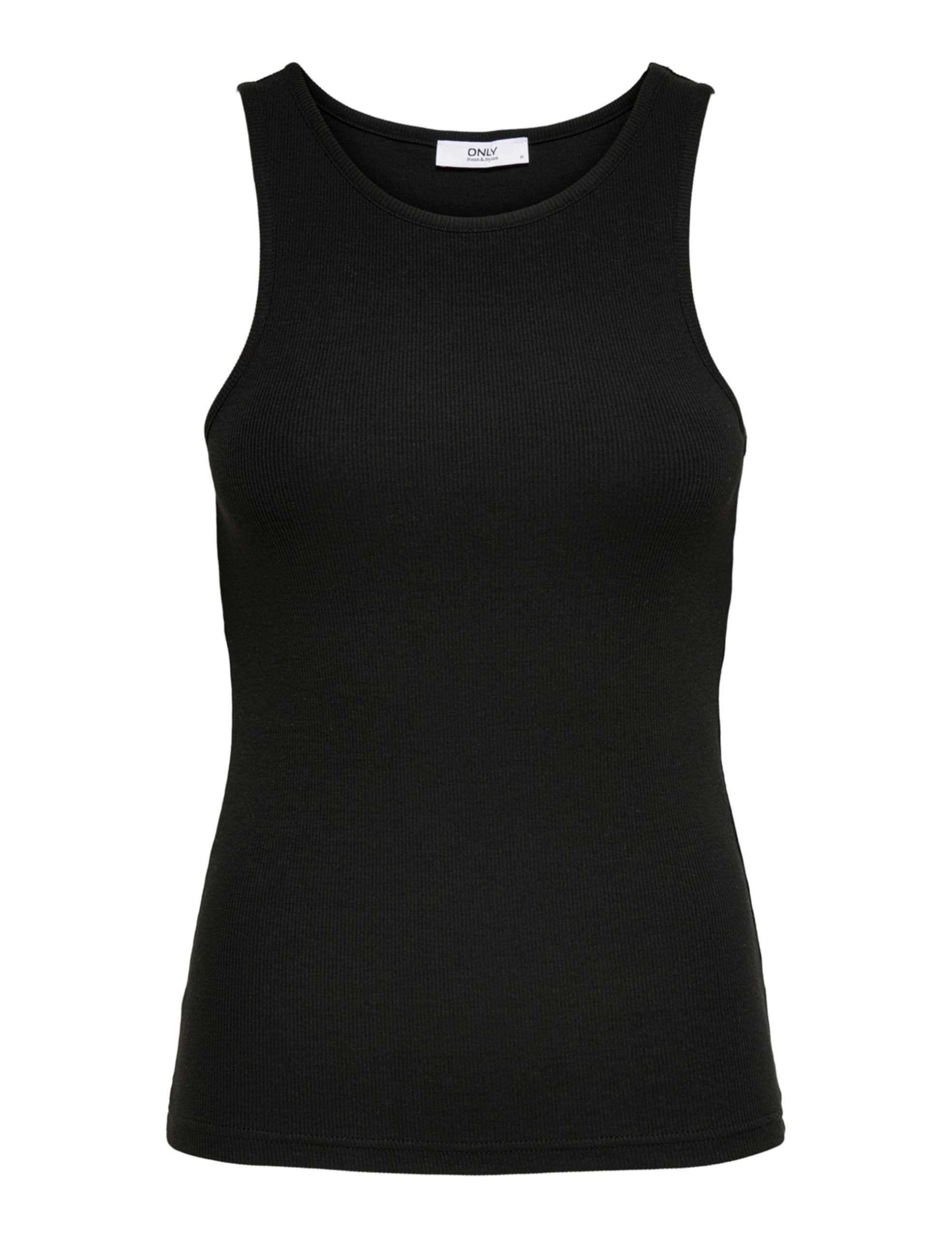 ONLY Women's Onlkenya Life Rib Tank JRS Noos Top - Black - XS