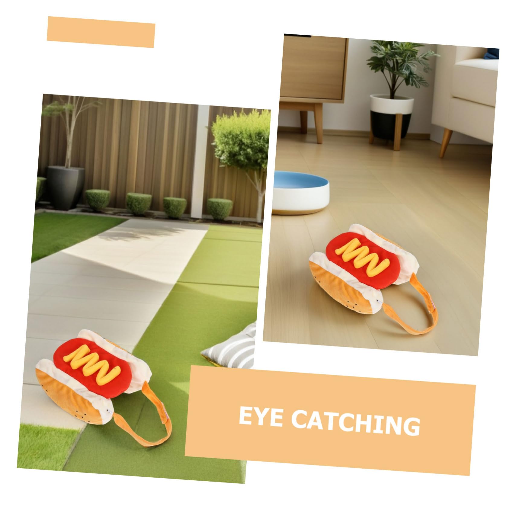 TOYANDONA 2stücke Hamburger-kostüm für Kleine Hunde und Katzen Warmes Hotdog-haustierkostüm Einfache Auszughelper Elastische Bänder und Saum für Komfort für Halloween und Partys