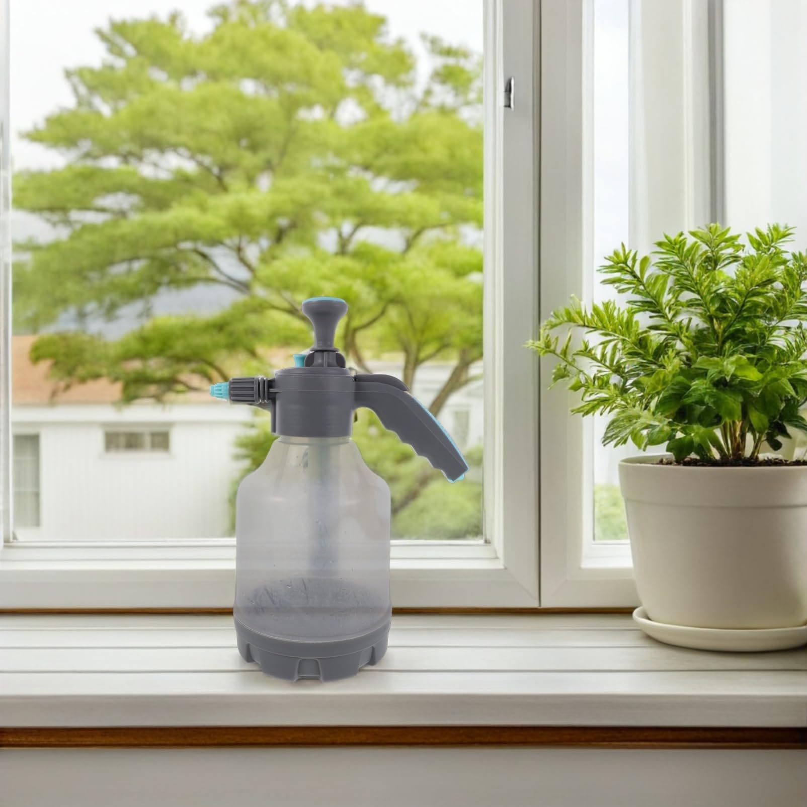 1 Satz Handpump Sprühgerät Tragbare Sprühflasche für Pflanzenbewässerung und Autopflege mit Hochdruckdüse für und Außenbereich