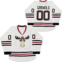Griswold Christmas Vacation Movie #00 Hockey Jersey - White Stitched Men's Jersey, Comfortable & Mobile