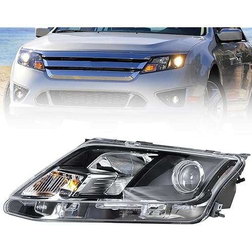 munirater Headlight Assembly Replacement for 2010 2011 2012 Fusion Left Headlamp Driver Side 9E5Z13008B