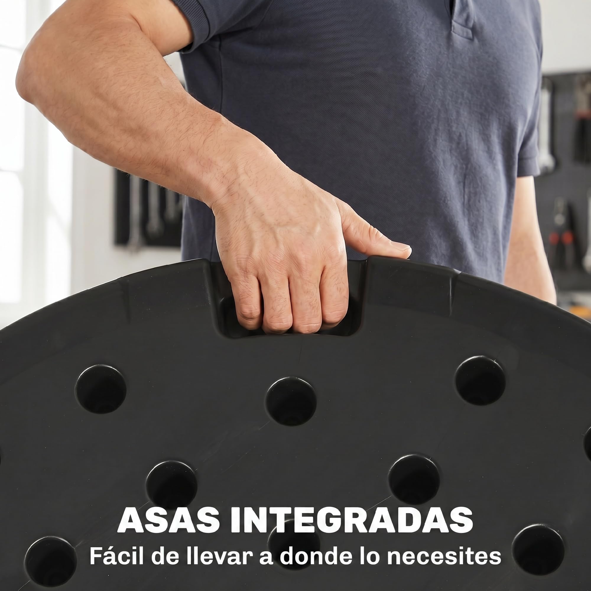 Outsunny Base para Sombrilla de 4 Piezas Rellenable con Arena 68 kg Negro | Soporte para Parasol, o Agua 52 L, para Jardín Patio Terraza