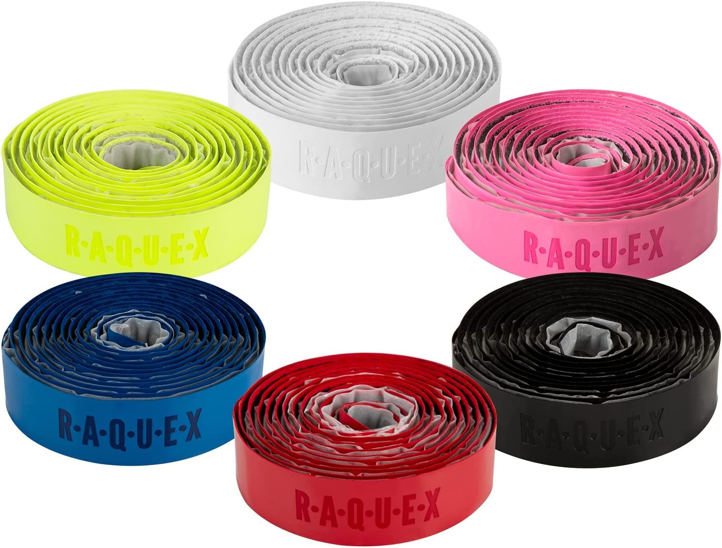 Raquex Grip adhésif molletonné en PU pour Crosse de Hockey Ultra Collant, Doux et Absorbant. Dos Auto-adhésif. Extra Long (Noir)