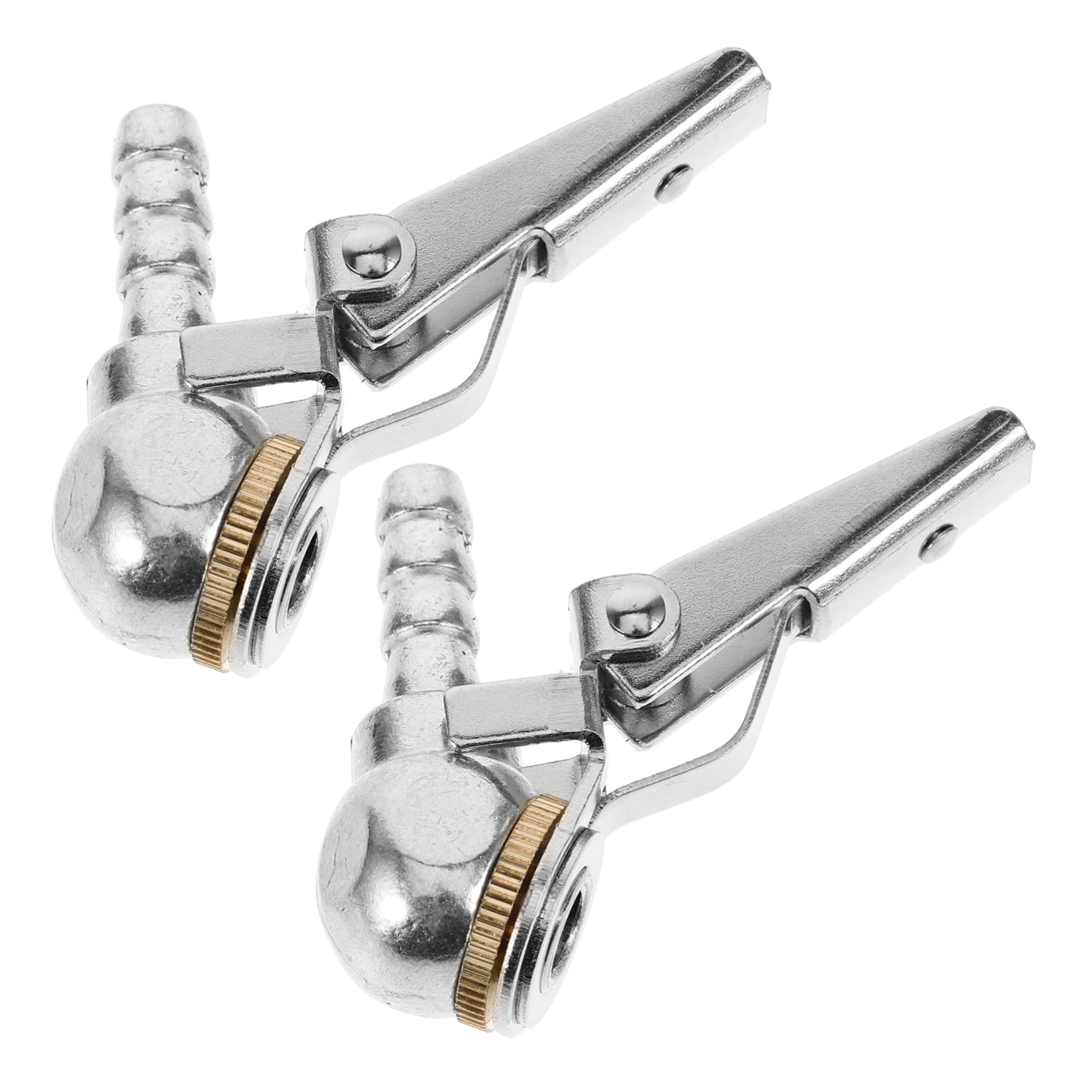 HEALLILY 2pcs Locking Tire Air Chuck for Car Tires Quick Connect Inflator Accessory and Lightweight Design Compatible Vehicles for Easy Inflation