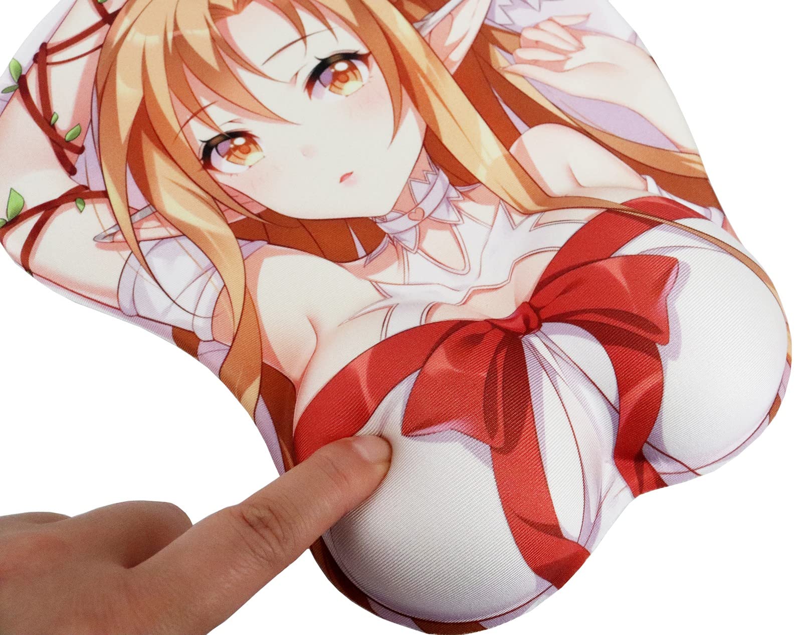 Roffatide Anime podkładka pod mysz z oparciem na nadgarstek podkładki pod mysz z antypoślizgową podstawą idealne na Boże Narodzenie