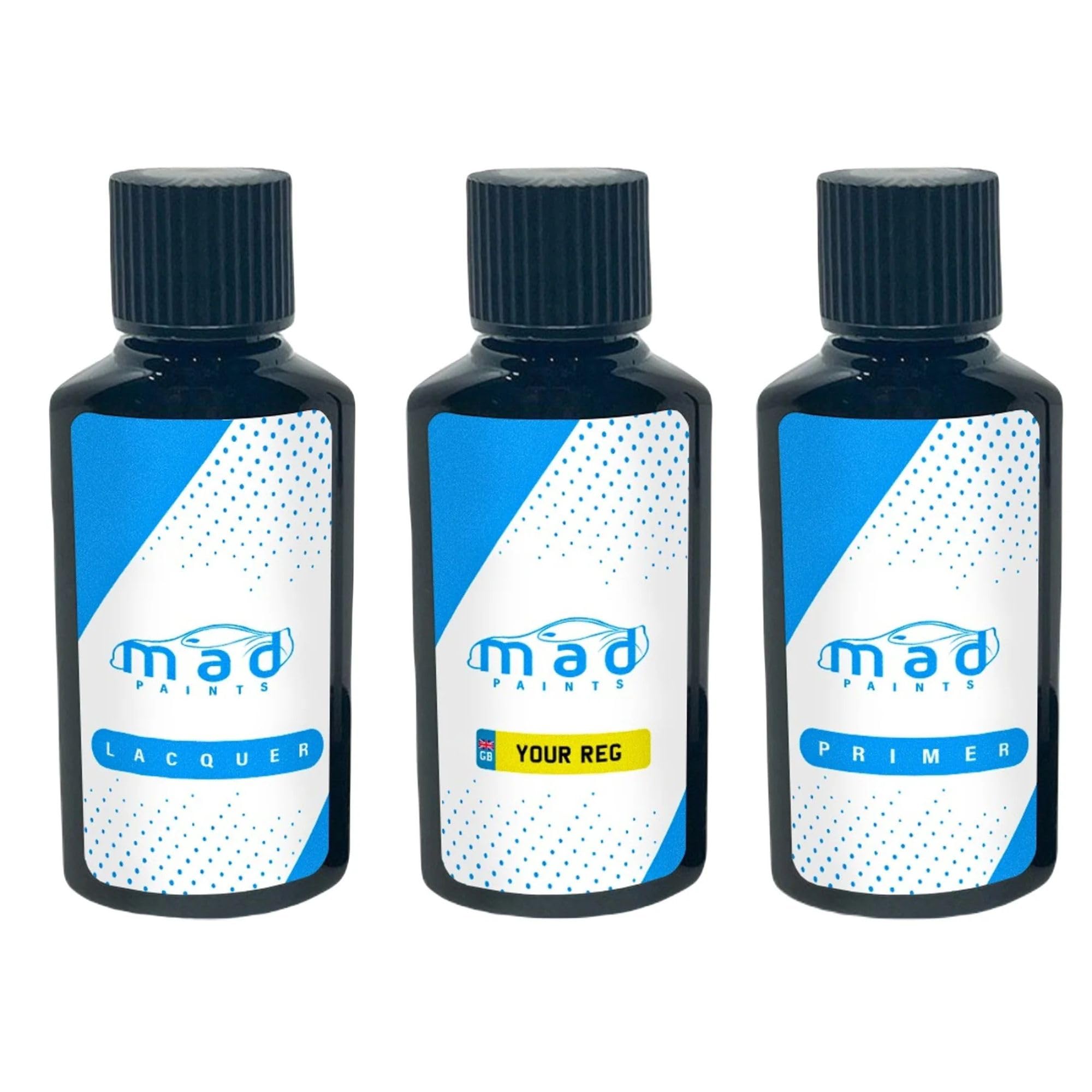 M.a.d Myldan Auto Design White Madpaints Touch Up Paint Pen For Piaggio Vespa Bianco Luna - 544 Paint Touch Up Pen Motorbike Bike Scooter (Paint + Primer + Lacquer)