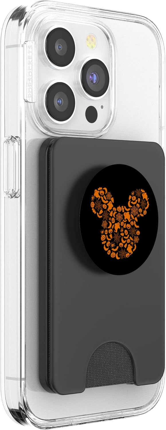 Disney Mickey Mouse Halloween Silhouette PopSockets PopWallet for MagSafe