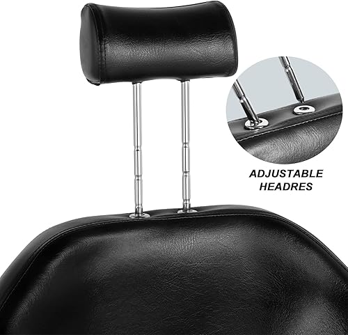 Miniatura 8 de Artist Hand - Silla reclinable hidráulica de 20" de ancho, estilo silla de peluquería, champú o spa, estilo 4