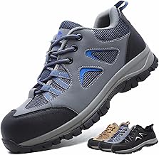 Safety Shoes for Men and Women Work Shoes with Steel Toe, Lightweight, Breathable Non-Slip Safety Shoes