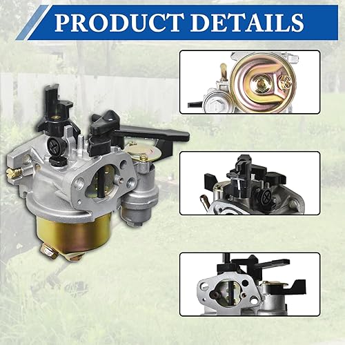 Miniatura 5 de WFLNHB Reemplazo del carburador de carbohidratos con palanca de estrangulamiento para Honda GX160 GX200 5.5HP 6.5HP 16100-ZH8-W61