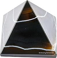 Vista 345 de Amazing Gemstone Amethyst Pyramid Crystal Healing Stones - 2" Great Pyramid Figurine of Natural Stone Pyramid for Meditation, Reiki, Chakra