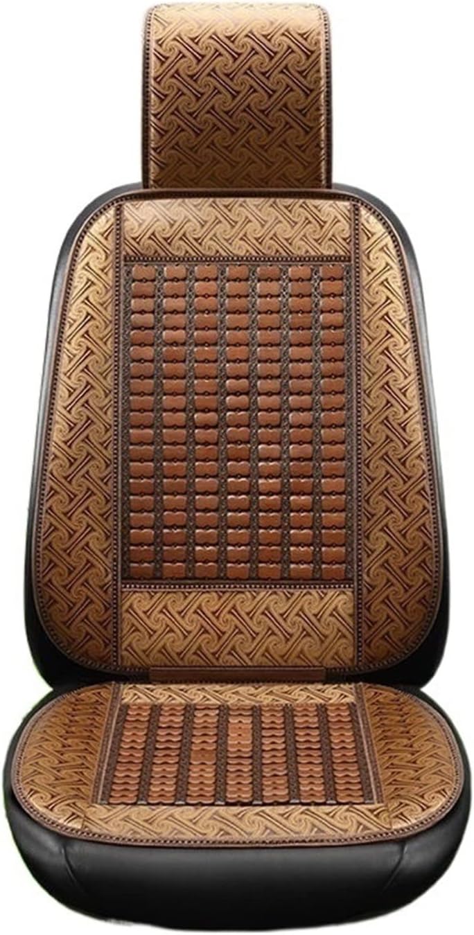 F Summer Ventilated and Breathable Bamboo Slice car Lumbar Cushion mat Cool seat Cushion Y (Color : R)