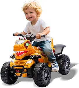 Bluefun Dinosaur Electric Ride-On ATV: Kid-Friendly Outdoor Fun