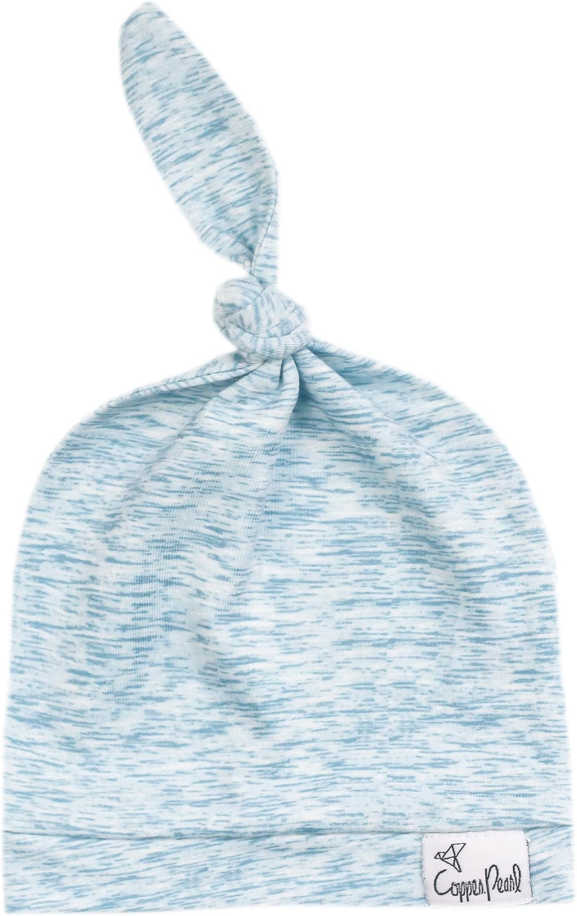 Copper Pearl, Baby Beanie Hat Top Knot Stretchy Soft - Solids