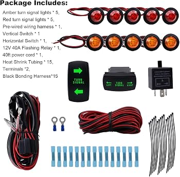 LEEPEE DC 12V Moto LED indicatori di direzione ant... – Grandado