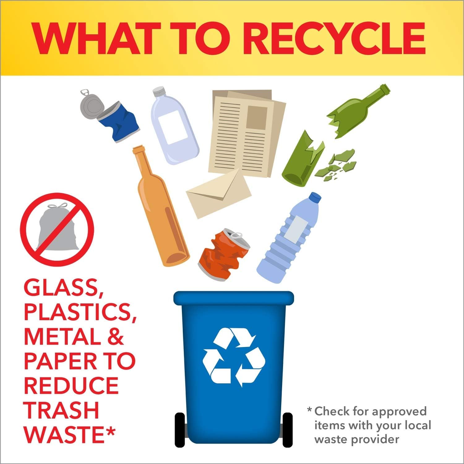 glad recycling trash bolsas