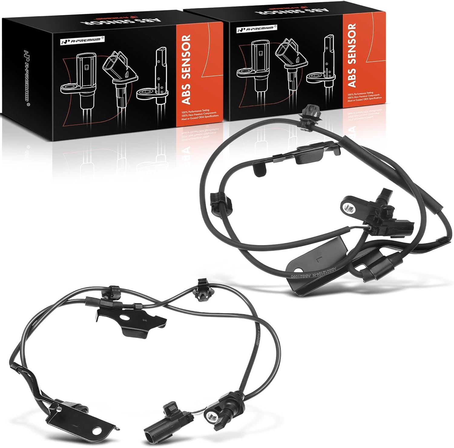 A-Premium ABS Wheel Speed Sensor Compatible with Lexus, Scion 7 Toyota Models - HS250h 2010-2012, iM 2016, tC 2011-2016, xB 2008-2015, Prius V 2012-2017 - Front Driver and Passenger Side, (2-PC Set)