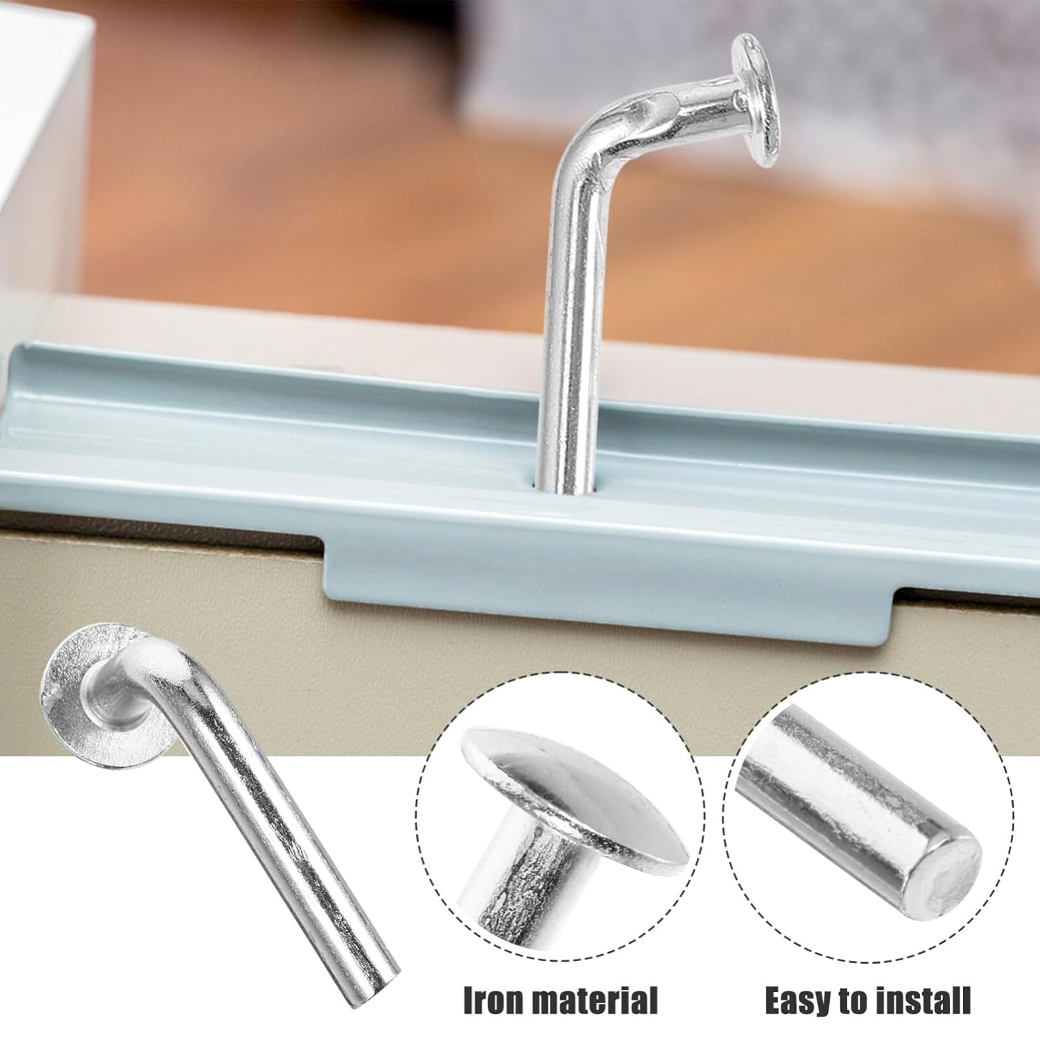 Heavy Duty Pallet Rack Safety Clips 50 Pack Beam Locker Drop Pin for 5Mm Cavity Shelves Universal Pallet Rack Accessories for Warehouse Storage