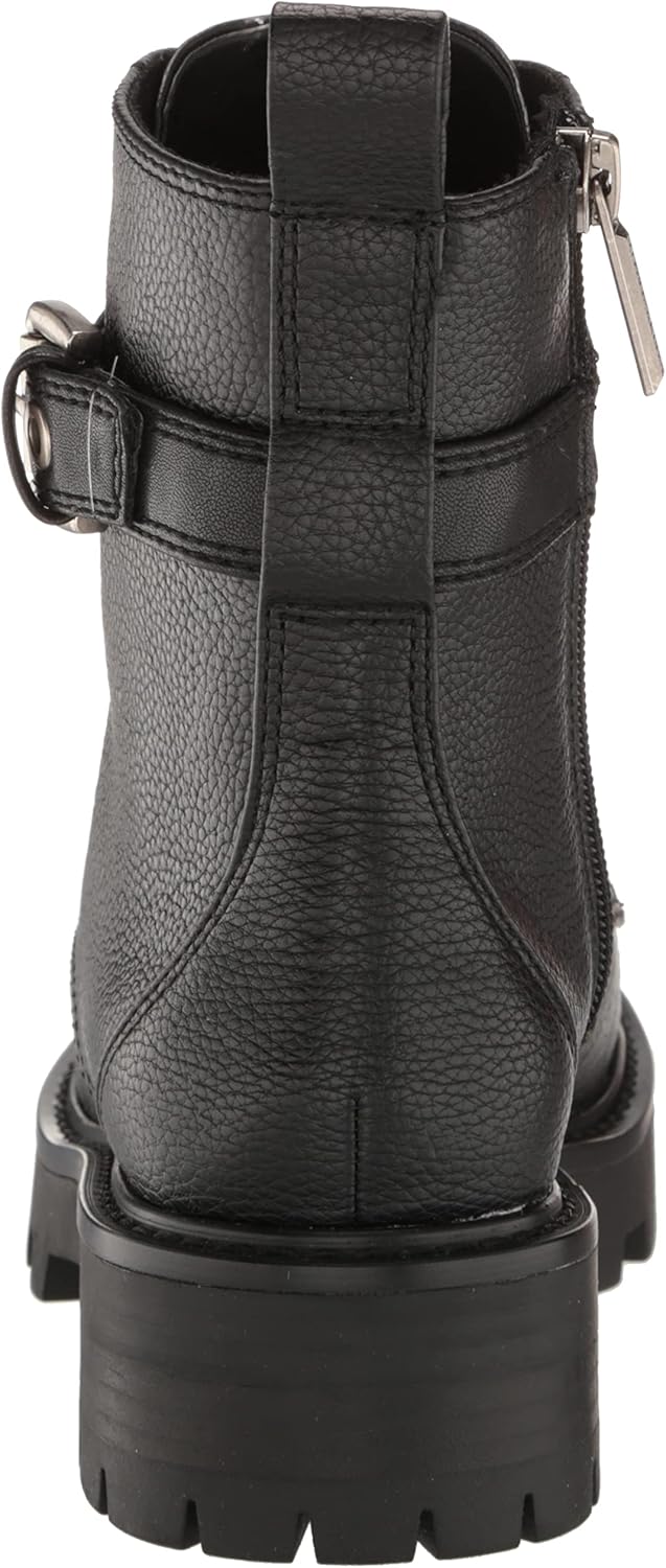 Vista 3 de Karl Lagerfeld Paris Botas de combate Maeva con suela Lug-Sole para mujer con detalles de cristal