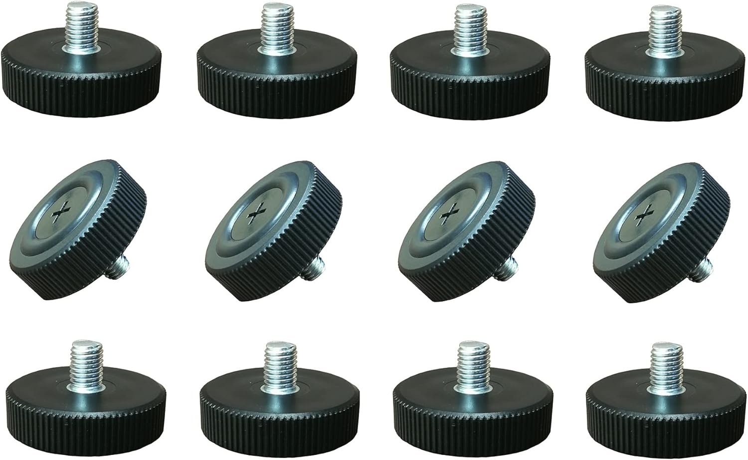 Furni-Pro Table Bases Glides for Restaurants & Homes, Adjustable Glide, Thread: #M8-1.25, 48 pcs per Package (48, M8-1.25)