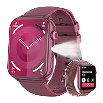 Baolubao Smartwatch Donna, 1.91″ Orologio Smartwatch con LED Torcia, Effettua, Risposta Chiamate, Fitness Tracker con DIY Quadranti, Contapassi,Sonno, Smart Watch per Android iOS(2 Cinturini)