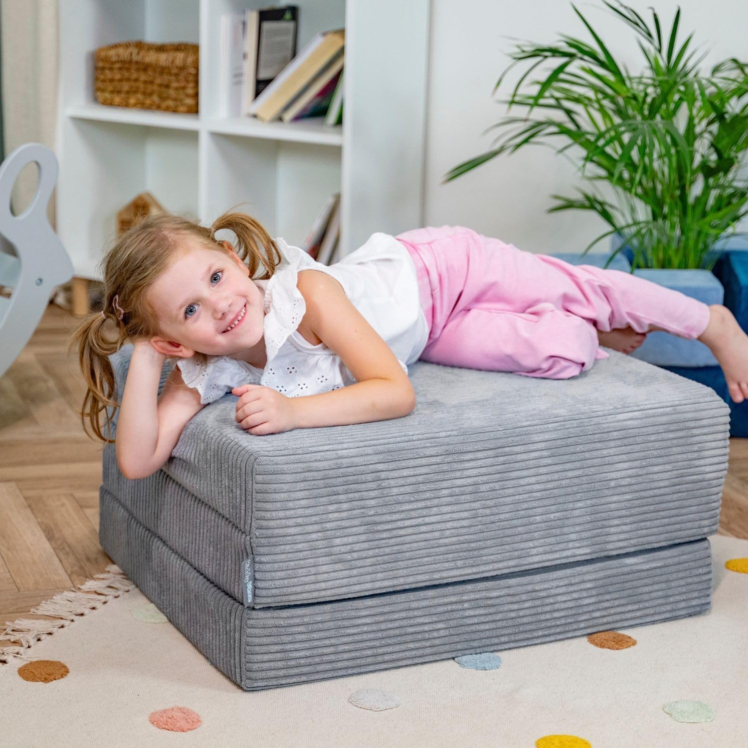 KiddyMoon Matelas Enfant Pliable en Mousse Violet