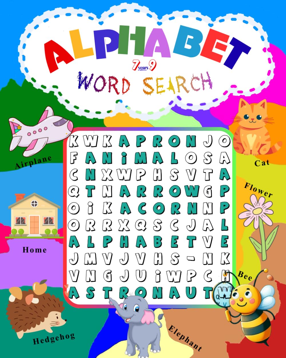 Alphabet Word Search: Discover Alphabet Words with Fun Puzzles – Ages 7–9.