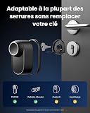 SwitchBot Serrure Ultra connectée WiFi avec Keypad Vision Pro, reconnaissance faciale 3D & veines de la paume, déverrouillage sans contact, compatible cylindre européen, Matter, Alexa, Google, IFTTT - 2